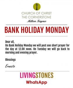 Noontide Prayers @ Living Stones WhatsApp group